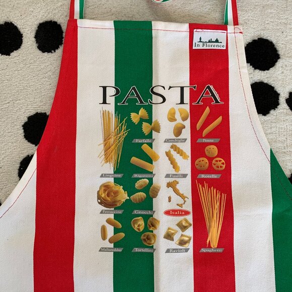 Vintage In Florence Apron Italian Pasta Kitchen Gift Italy Flag Cooking Chef - Picture 2 of 8